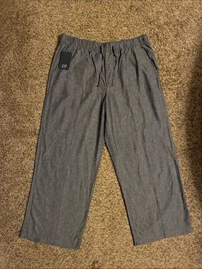 GAP lightweight linen pants -size large NWT